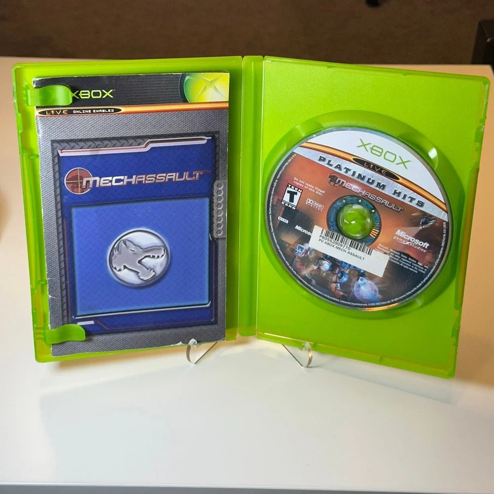 Microsoft MechAssault Xbox Game Original Green Case Good Action Sci-Fi 2002